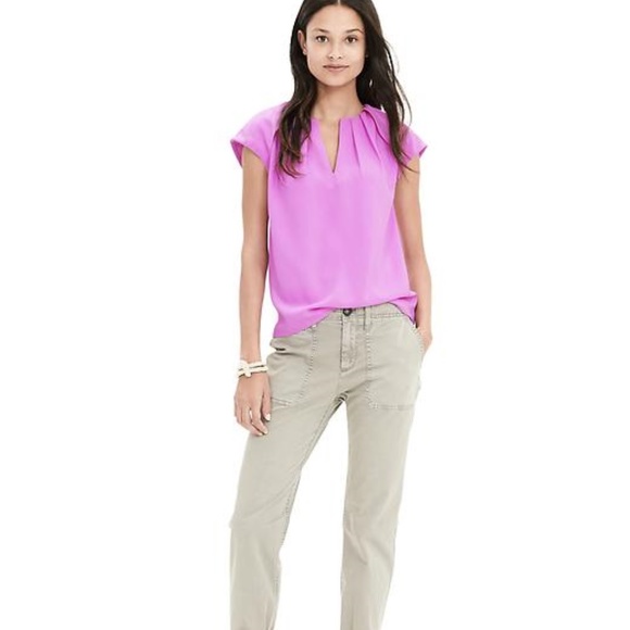 Banana Republic Blue Top Small - Picture 2 of 3